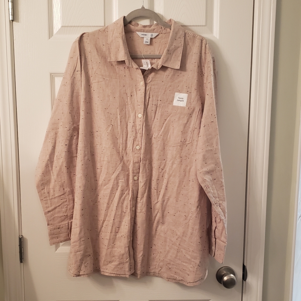 Tunic Length Button Down XXL